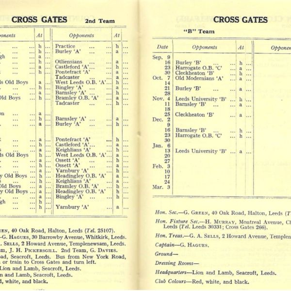 Lost Leeds rugby union clubs
